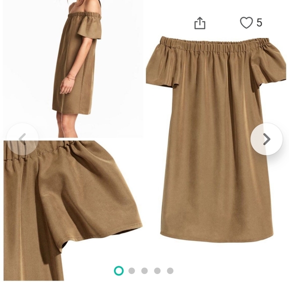 H&M OFF SHOULDER MODAL DRESS - Picture 2 of 5